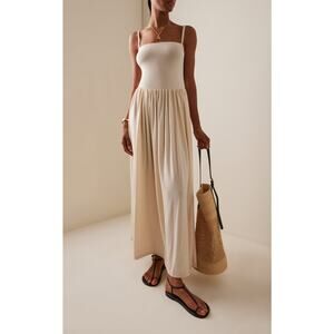 NWT Anemos Gathered-Waist Maxi Dress